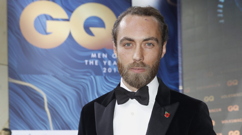 James Middleton posing for camera