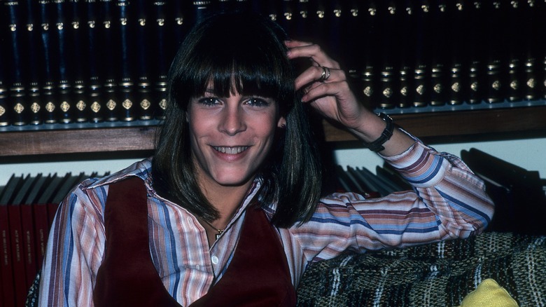 young Jamie Lee Curtis smiling