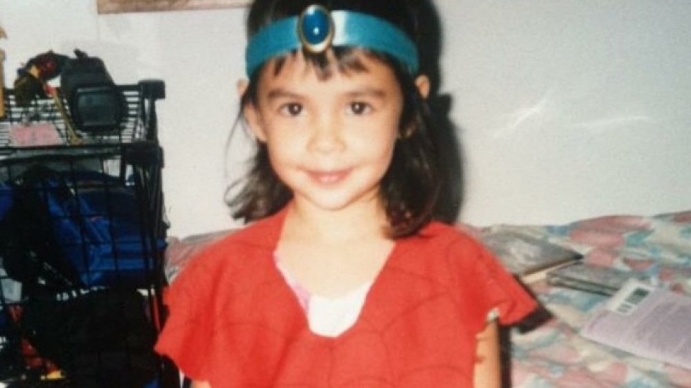 Janel Parrish as a kid