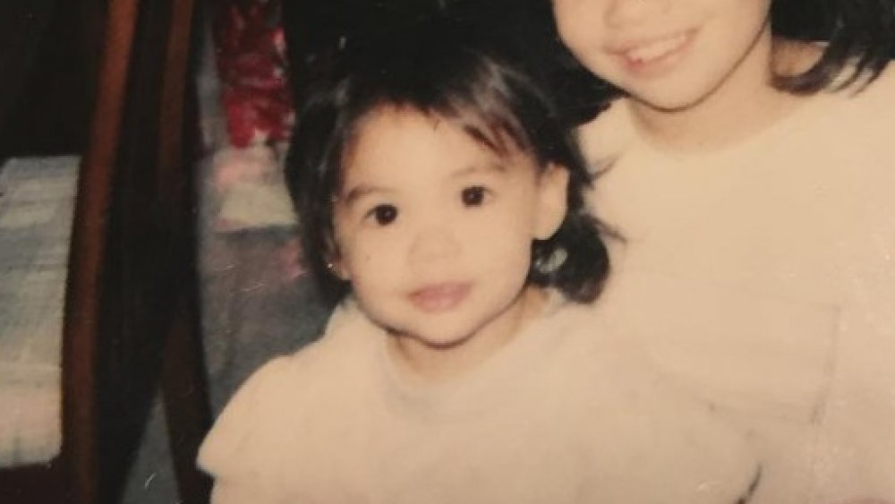 Janel Parrish as a kid