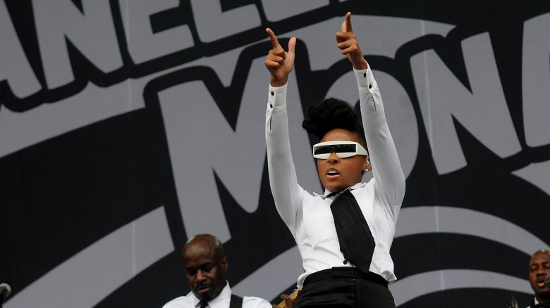 Janelle Monáe performing in 2011