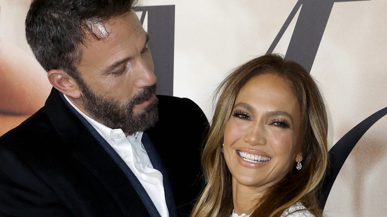 Ben Affleck and Jennifer Lopez on the red carpet