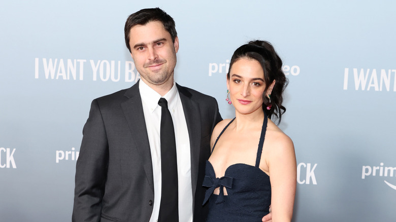 Ben Shattuck and Jenny Slate at the premiere of "I Want You Back"