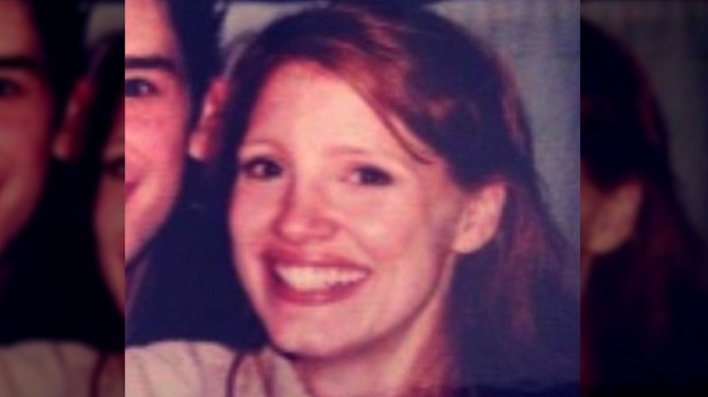 Jessica Chastain in college