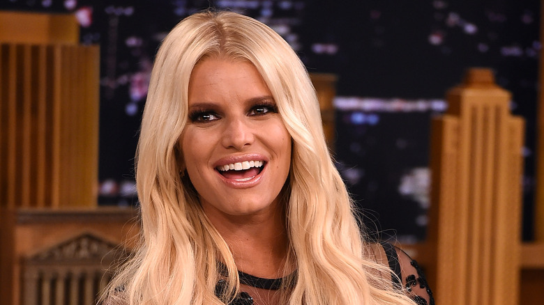 Jessica Simpson laughing