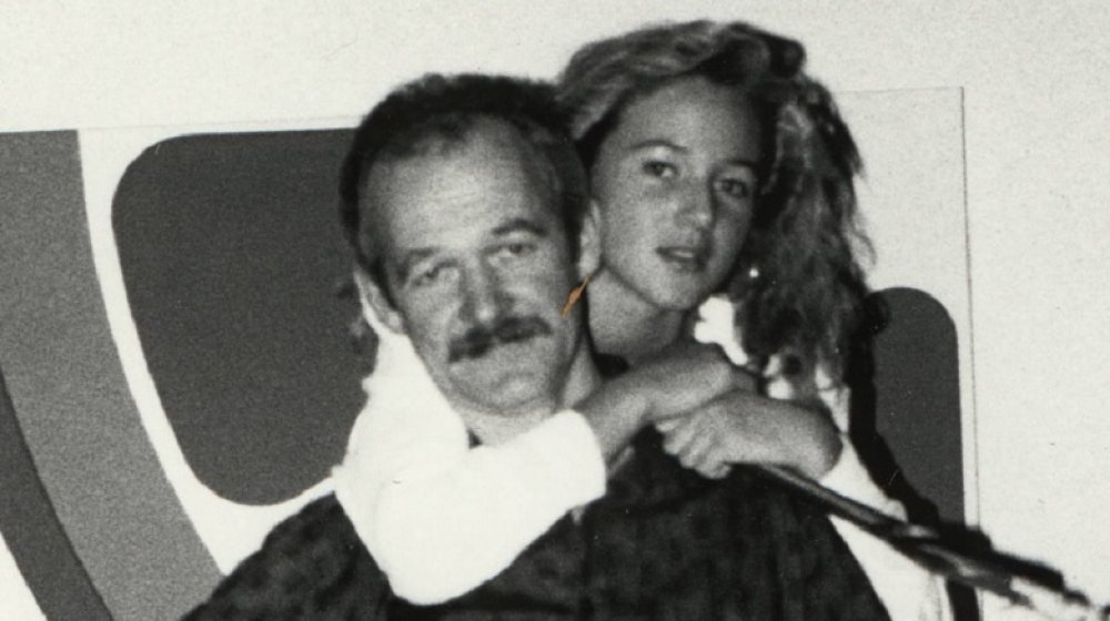 Jewel as a young woman with her father