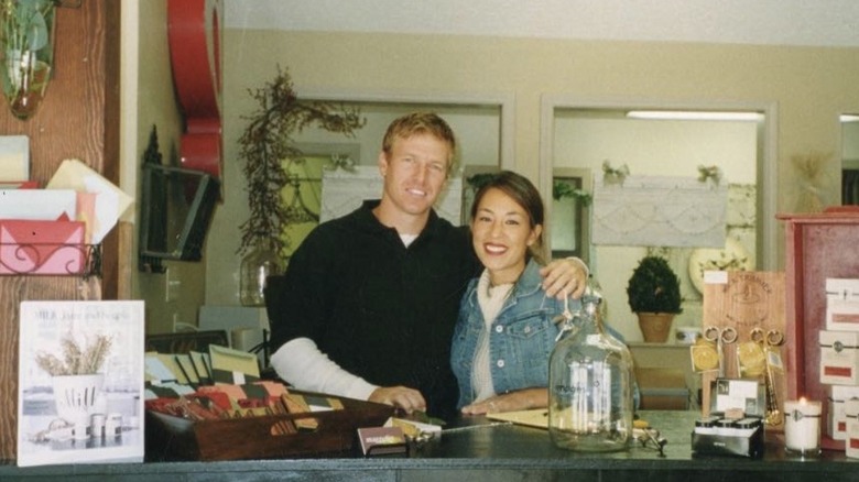 Chip, Joanna Gaines at Magnolia shop