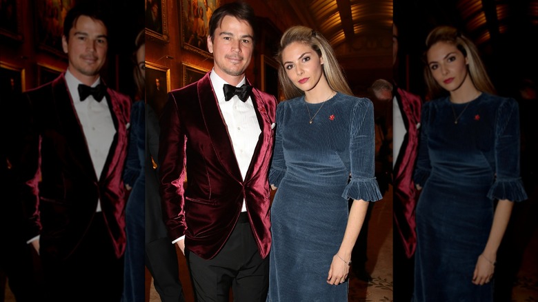 Josh Hartnett and Tamsin Egerton sporting formal attire