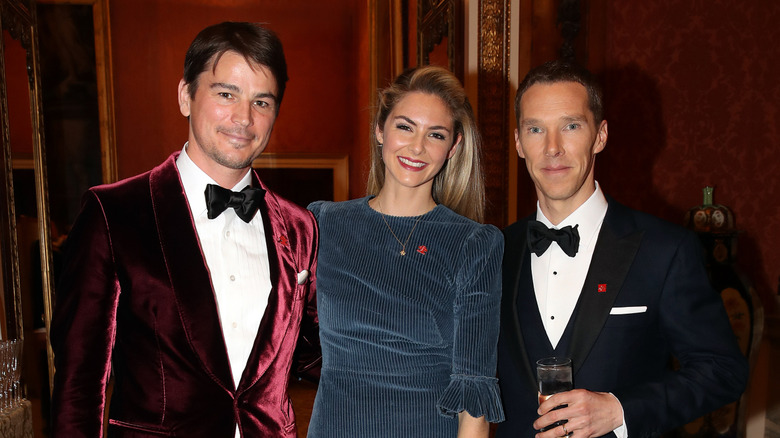 Josh Hartnett, Tamsin Egerton, and Benedict Cumberbatch at The Prince's Trust event in 2019