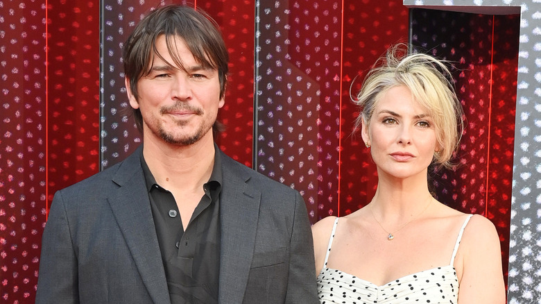 Josh Hartnett and Tamsin Egerton at the UK screening of 'Trap' in 2024