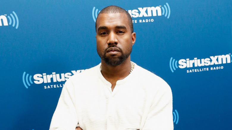 Kanye West posing in 2013 