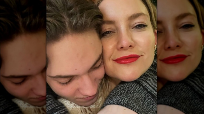 Ryder Robinson and Kate Hudson selfie