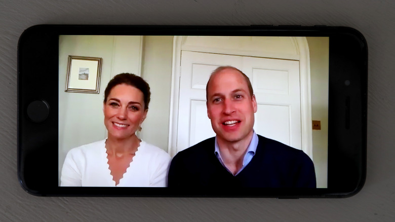 Princess Catherine and Prince William on Zoom