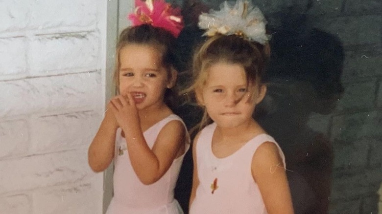 young Katherine Schwarzenegger and her sister