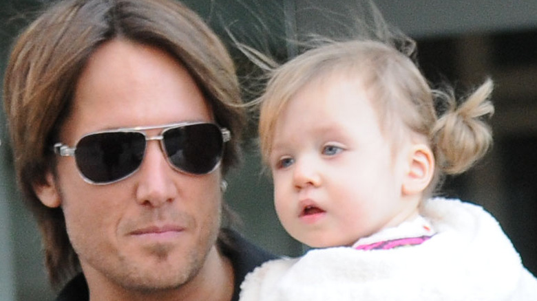 Keith Urban with daughter Sunday