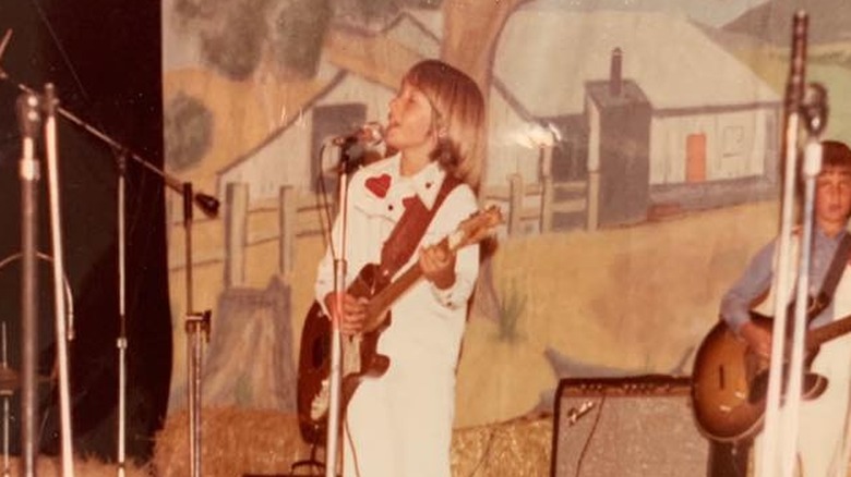 Keith Urban onstage at age 10