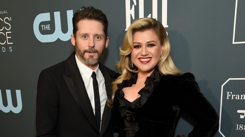 Brandon Blackstock and Kelly Clarkson at 2020 Peoples Choice Awards