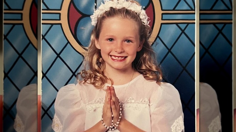 Greer Grammer's first communion