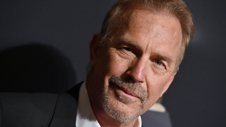 Present-day Kevin Costner on the red carpet