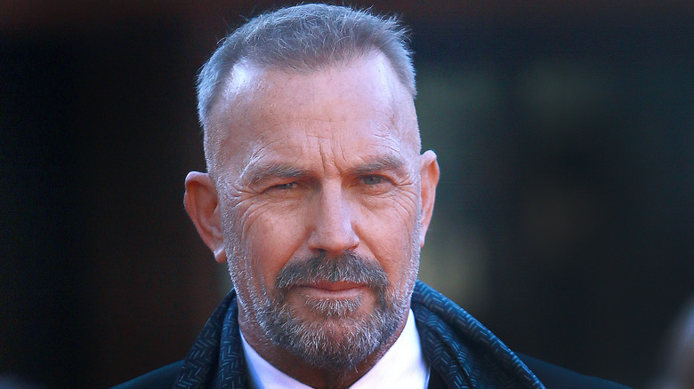 Older Kevin Costner looking grizzled and brooding