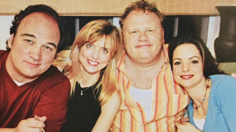 (L-R) Jim Belushi, Courtney Thorne-Smith,  Larry Joe Campbell, and Kimberly Williams-Paisley