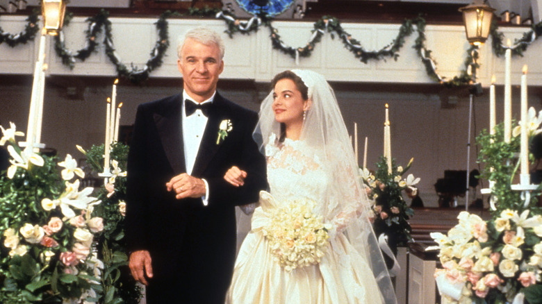 Kimberly Williams-Paisley and Steve Martin in 1991 film "Father of The Bride"