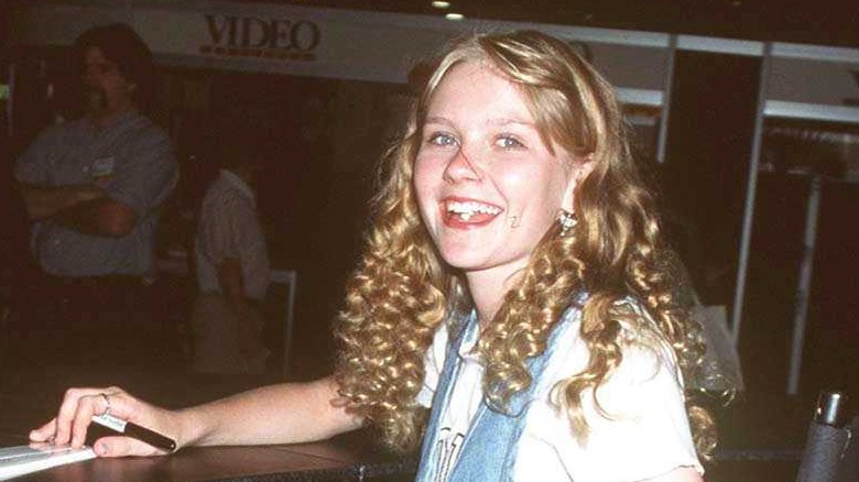 Young Kirsten Dunst at a convention