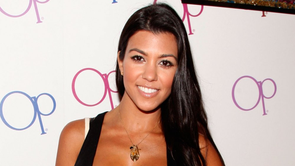 Kourtney Kardashain at a brand launch in 2008