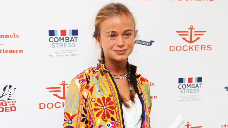 Lady Amelia Windsor colorful outfit