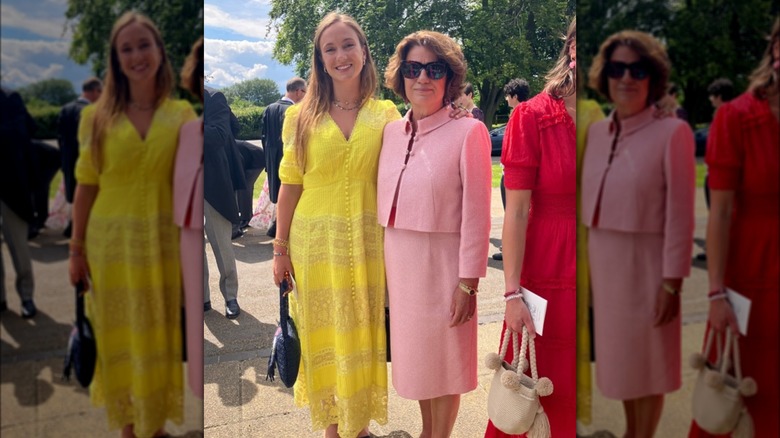 Lady Marina Windsor and her mom smiling 