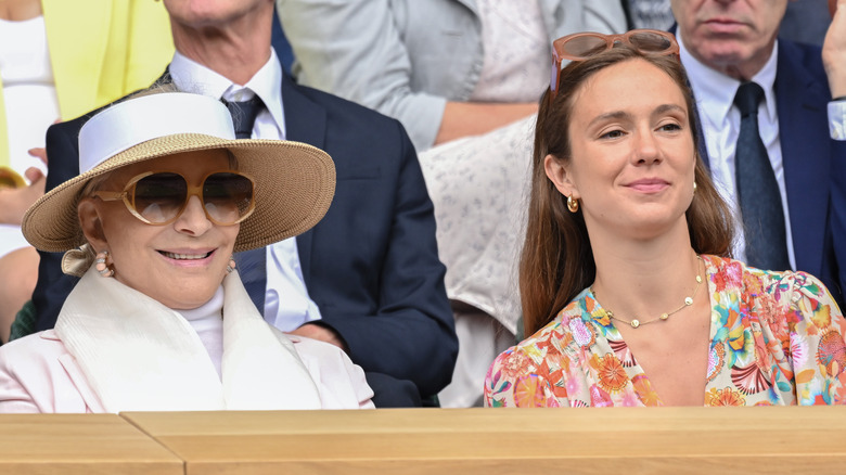 Lady Marina Windsor and Princess Michael smiling 