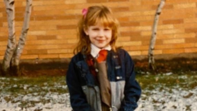 Actress Laura Prepon as a little girl