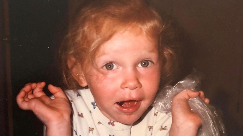 Actress Laura Prepon as a little girl