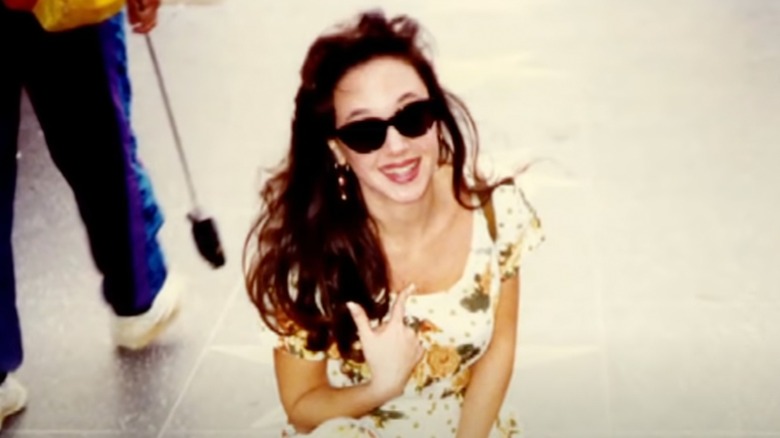 Leah Remini as a teenager