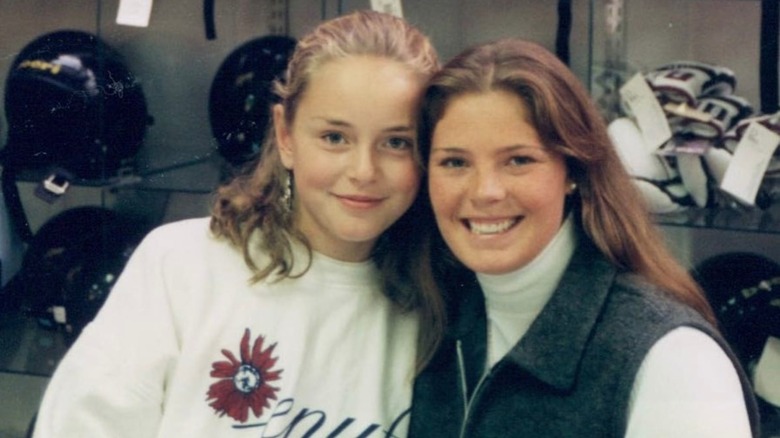 young Lindsey Vonn with Picabo Street