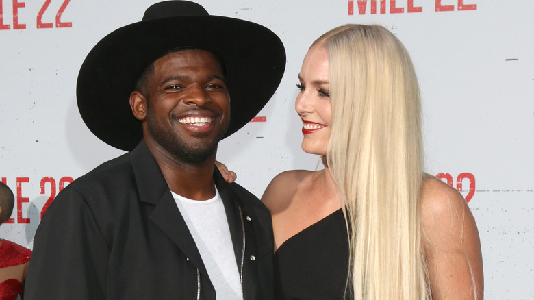 PK Subban and Lindsey Vonn smiling