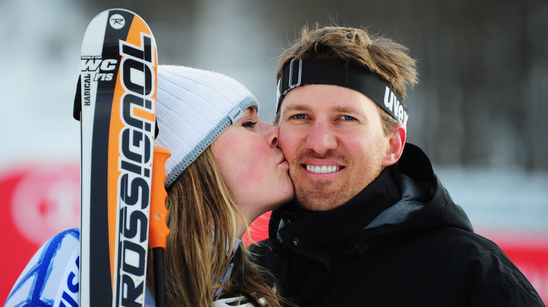 Lindsey Vonn kissing