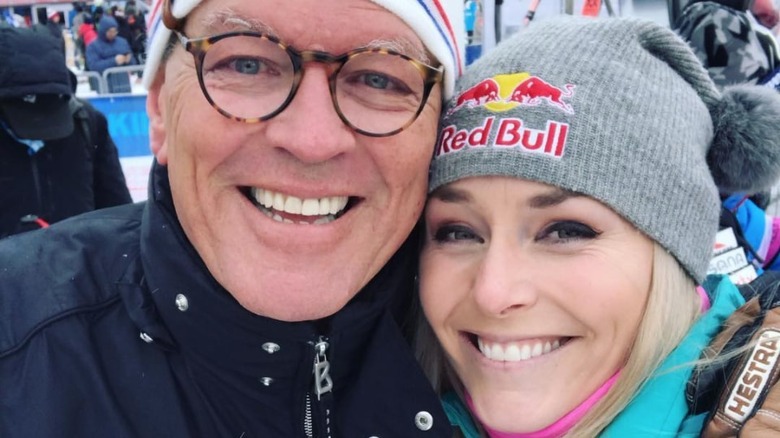 Lindsey Vonn with her dad