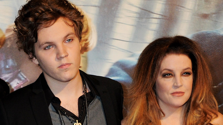 Lisa Presley and Benjamin Keough