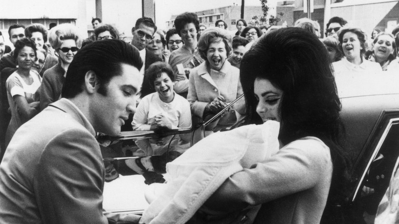 Baby Lisa Marie and Elvis and Priscilla