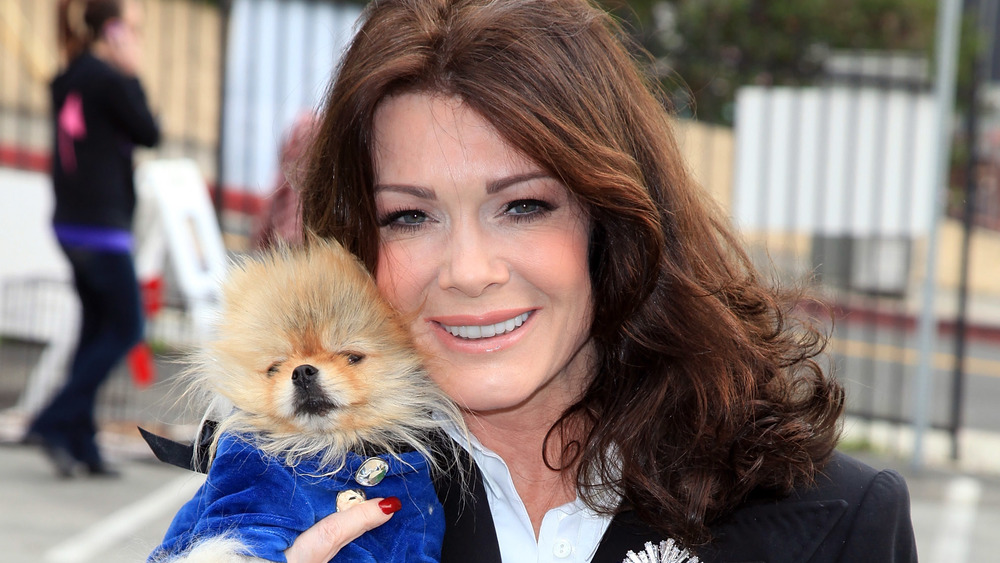 Lisa Vanderpump with dog Giggy