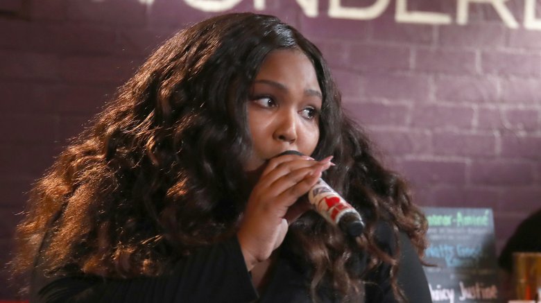 Lizzo performing