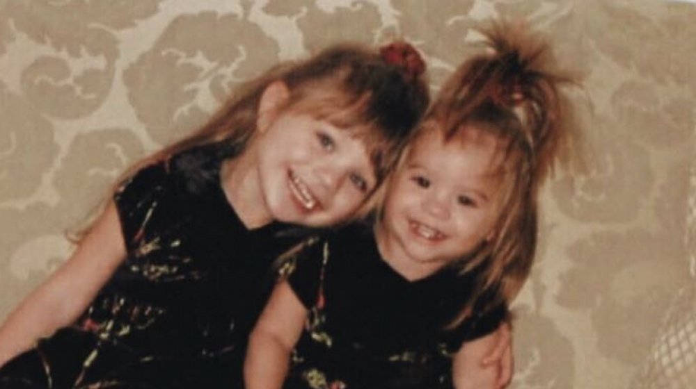 young Maddie Ziegler with her younger sister