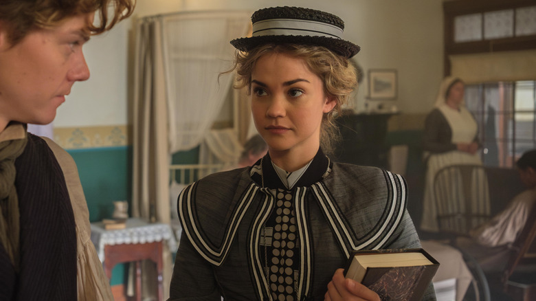 Thomas Brodie-Sangster and Maia Mitchell in The Artful Dodger