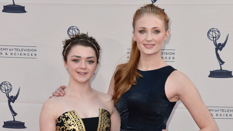 Maisie Williams and Sophie Turner