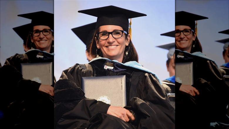 Bobbi Brown receiving an honorary doctorate