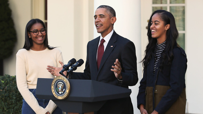 Sasha Obama, Barack Obama, and Malia Obama