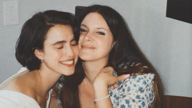 Margaret Qualley and Lana Del Rey smiling