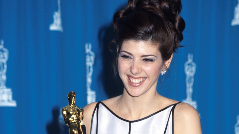 Marisa Tomei with her Oscar