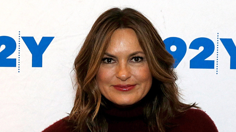 Mariska Hargitay smiling with lips closed